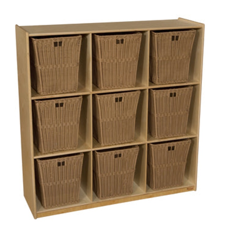 Cubby Storage with Large Baskets