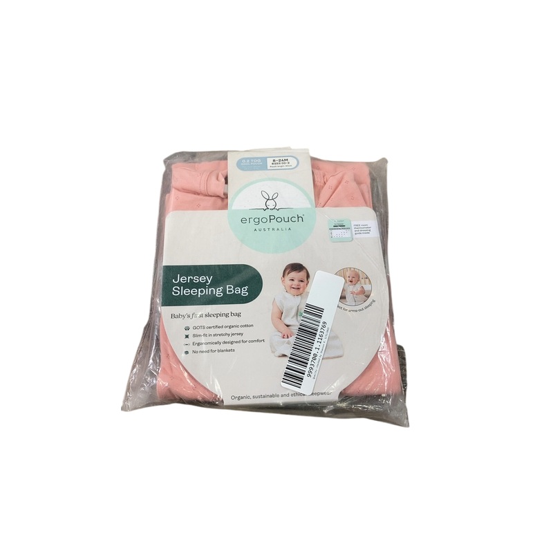 ErgoPouch Jersey Sleeping Bag, Berries, 8-24 months, 0.2 TOG