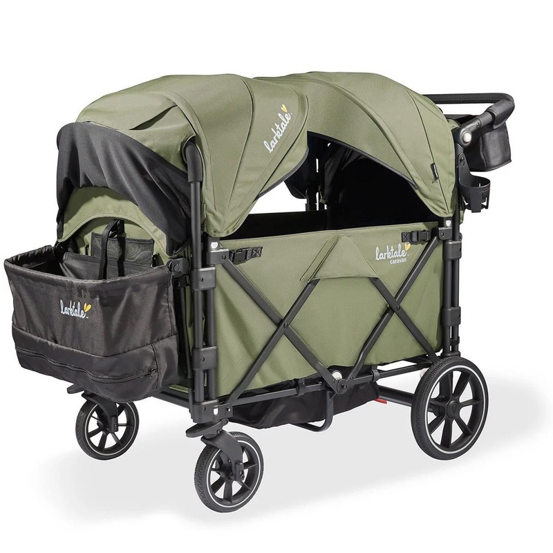 Larktale OPEN BOX Caravan Quad (4 Seater) Stroller Wagon – Chelsea Green