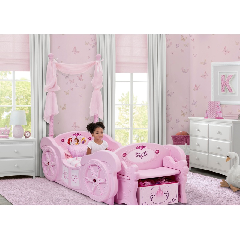 Princess Carriage Convertible Toddler-to-Twin Bed