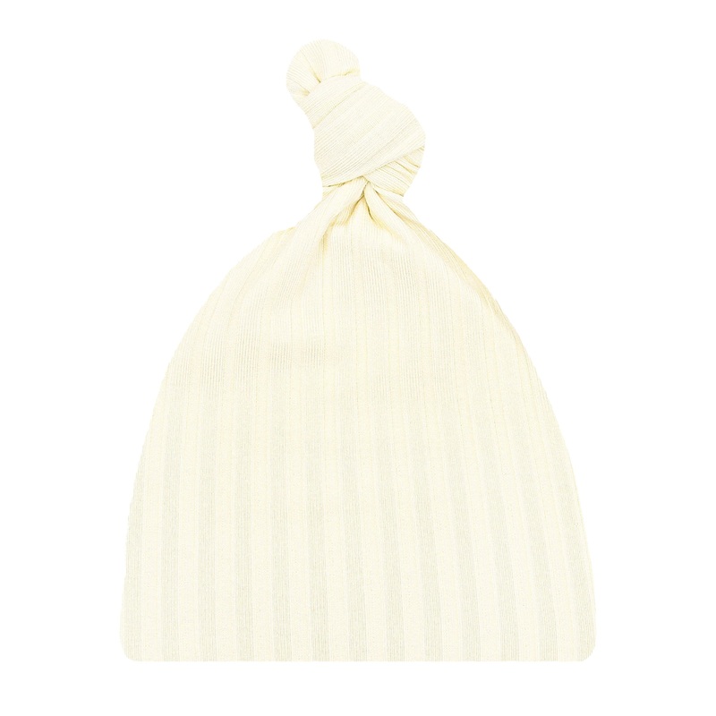 Quinn Ribbed Top Knot Hat
