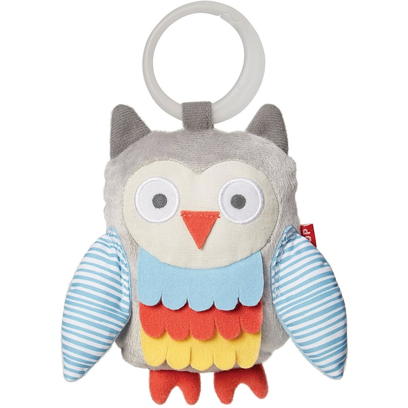 Skip Hop Treetop Friends Wise Owl Stroller Toy – Grey/Pastel
