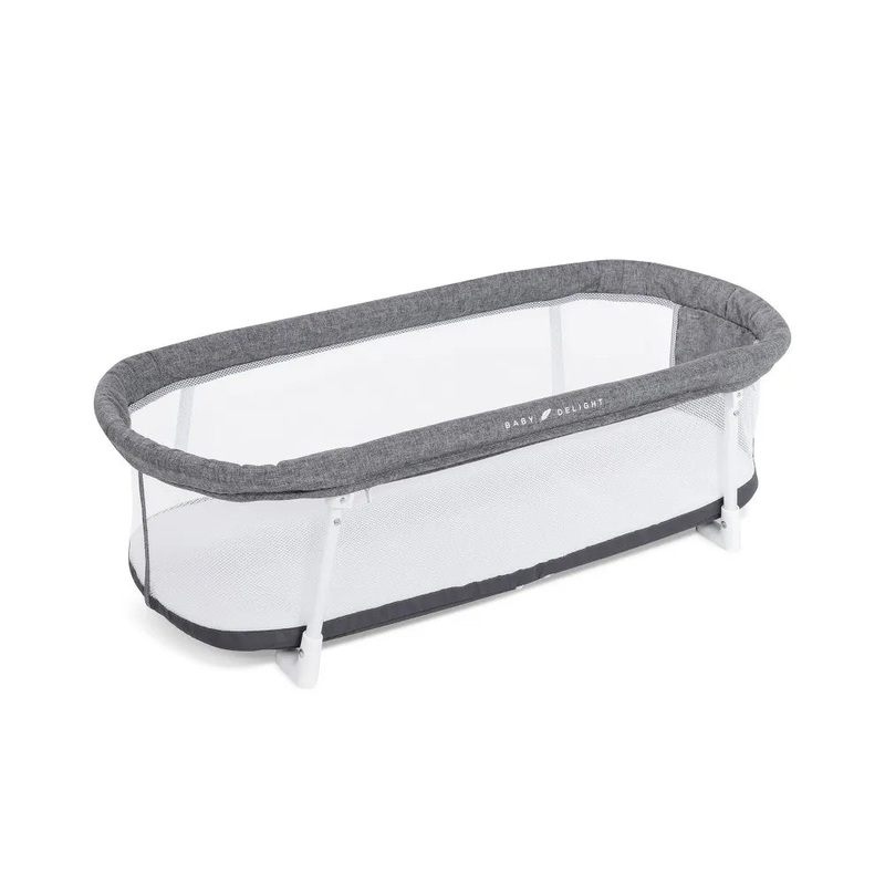 Snuggle Nest Portable Infant Bassinet – Charcoal Tweed
