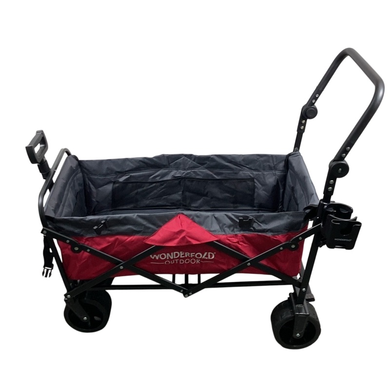 Wonderfold S3 Outdoor Utility Wagon, Burgundy