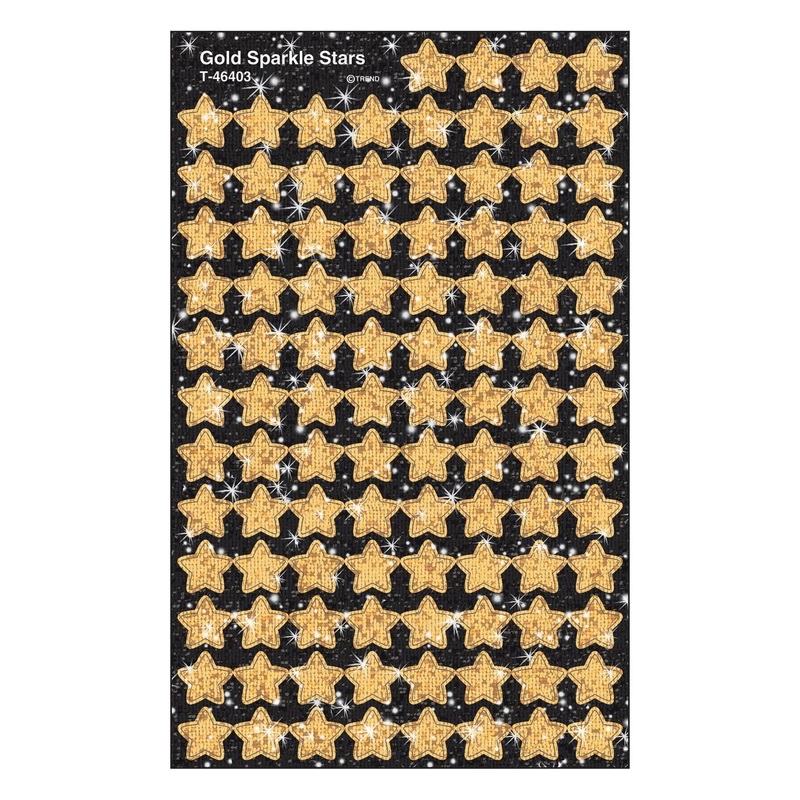 Gold Stars superShapes Stickers  Sparkle