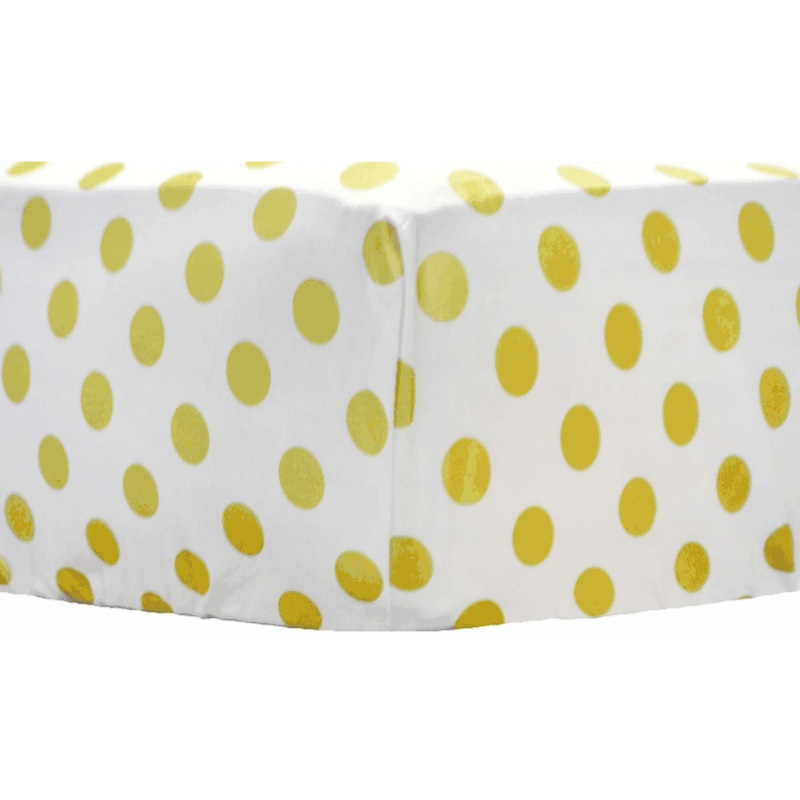 New Arrivals Gold Rush in Pink Crib Sheet