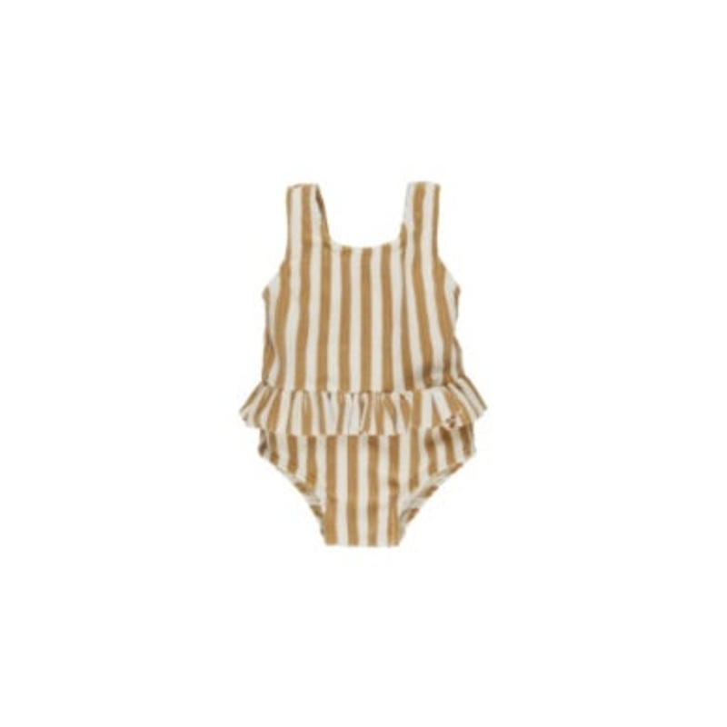 SKIRTED ONE-PIECE || MARIGOLD STRIPE