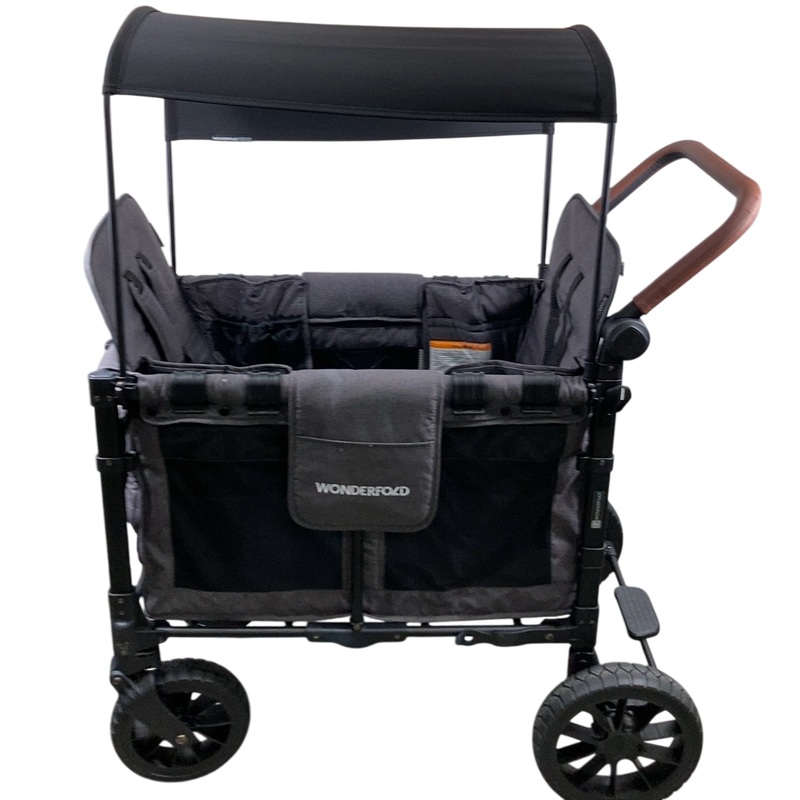 Wonderfold W4S 2.0 Multifunctional Stroller Wagon , 2021, Charcoal Grey with Black Frame