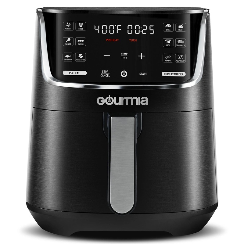 1300W 4-Quart Digital Air Fryer With 12 One-Touch Presets – Black