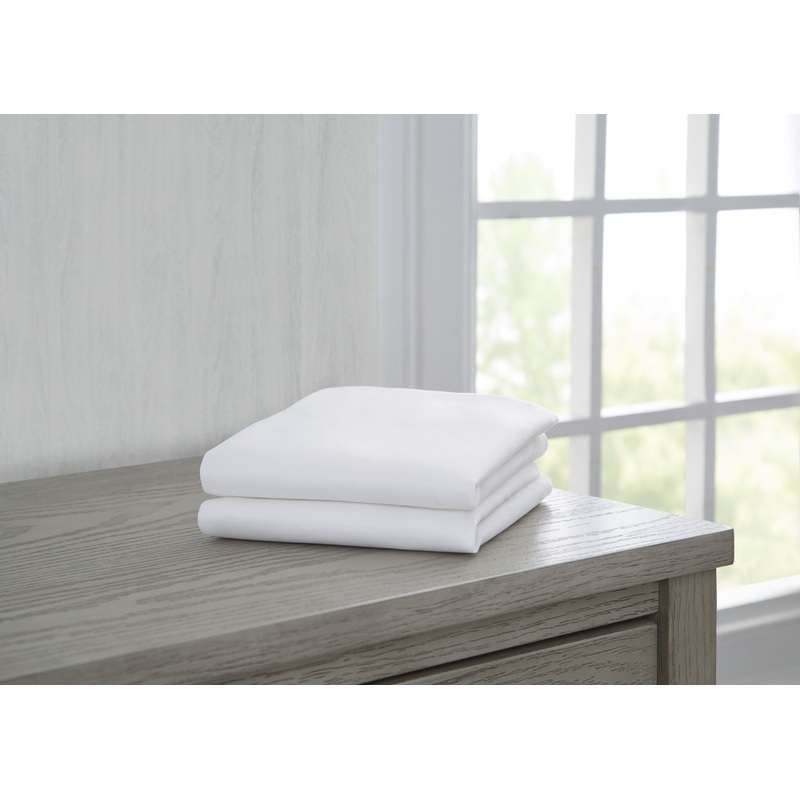 Fitted Bassinet Sheet Set, 2-Pack  Compatible with the Following Delta Children, Simmons Kids and Little Folks Bassinets: 25504 and LF25504