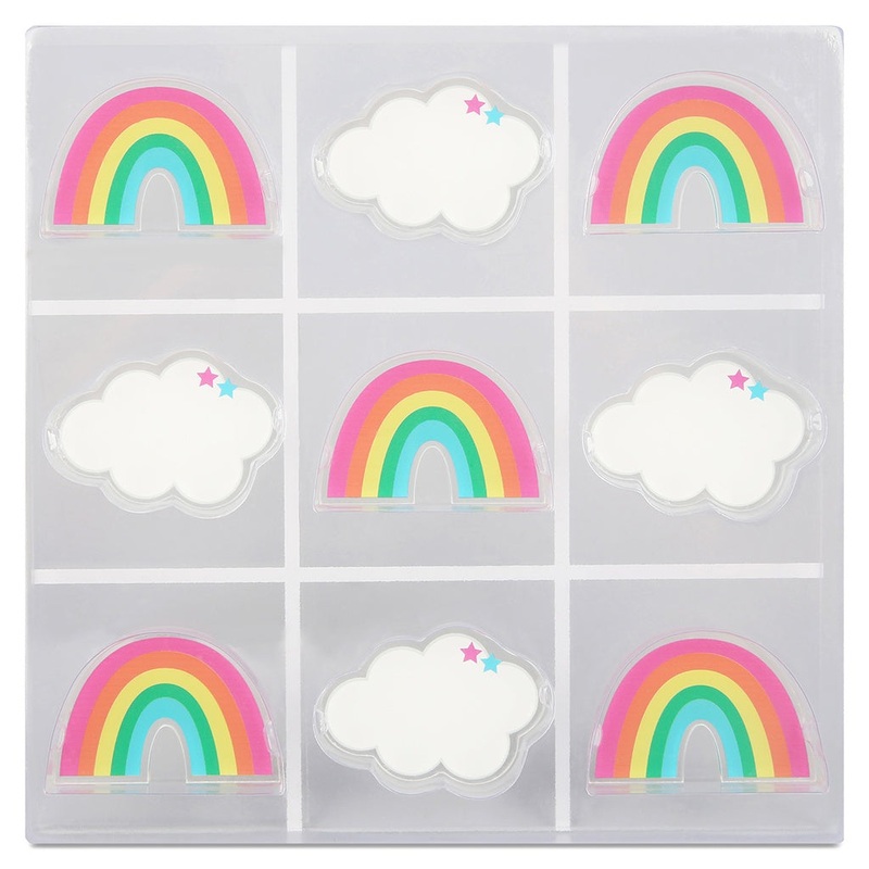 Iscream Rainbow Lucite Tic-Tac-Toe