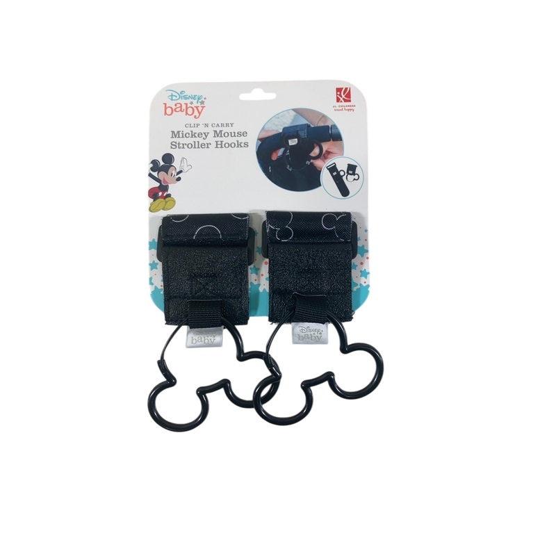 J.L. Childress Clip N Carry Stroller Hooks, Mickey Mouse