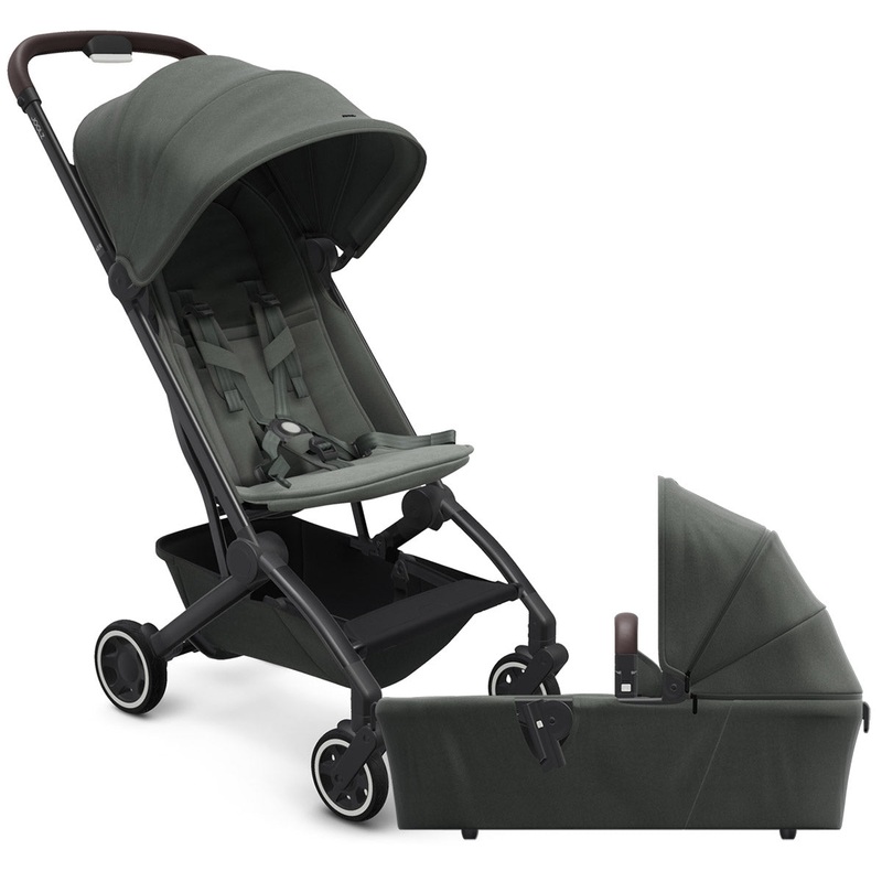 Joolz Aer Lightweight Compact Stroller + Bassinet Bundle – Mighty Green