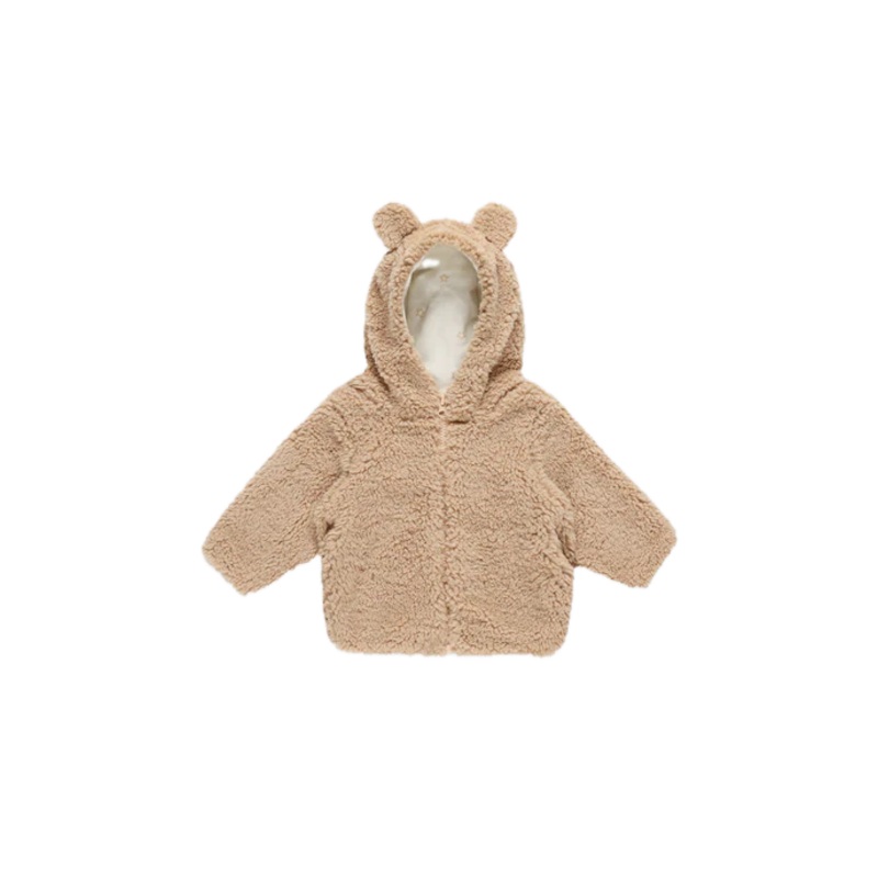 Quincy Mae Bear Jacket – Beige