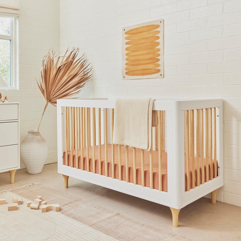 Babyletto – Lolly 3-in-1 Convertible Crib – White + Natural