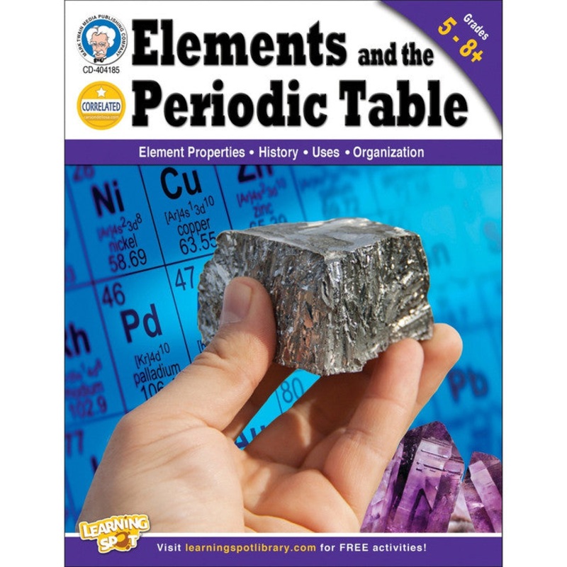 Elements and the Periodic Table Workbook Grade 5-12 Paperback