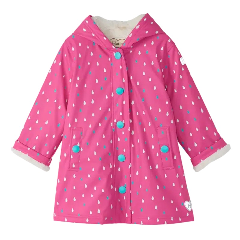 Hatley – Sherpa-Lined Button-Up Jacket – Tiny Dots