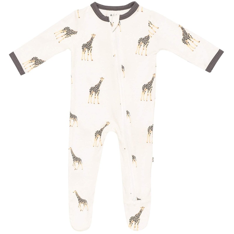 Kyte Baby Printed Zippered Footie – Giraffe (3-6 months)