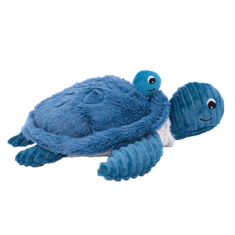 Les Deglingos Ptipotos Savenou Mama and Baby Turtle Blue