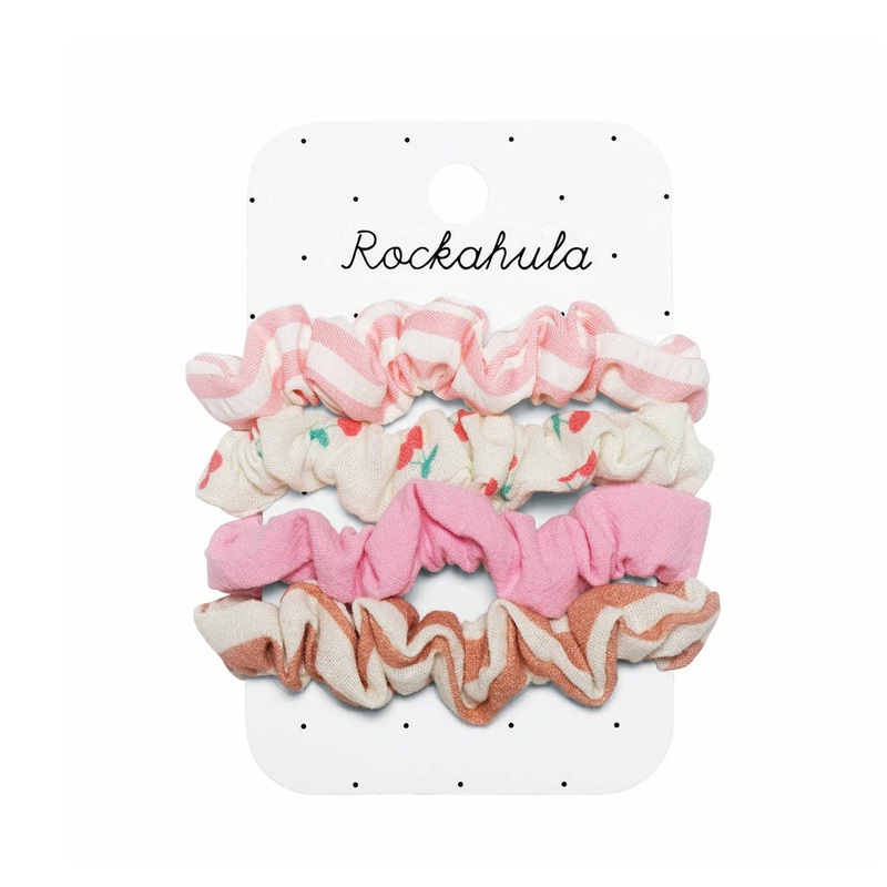 Rockahula Cherry Stripe Scrunchie Set