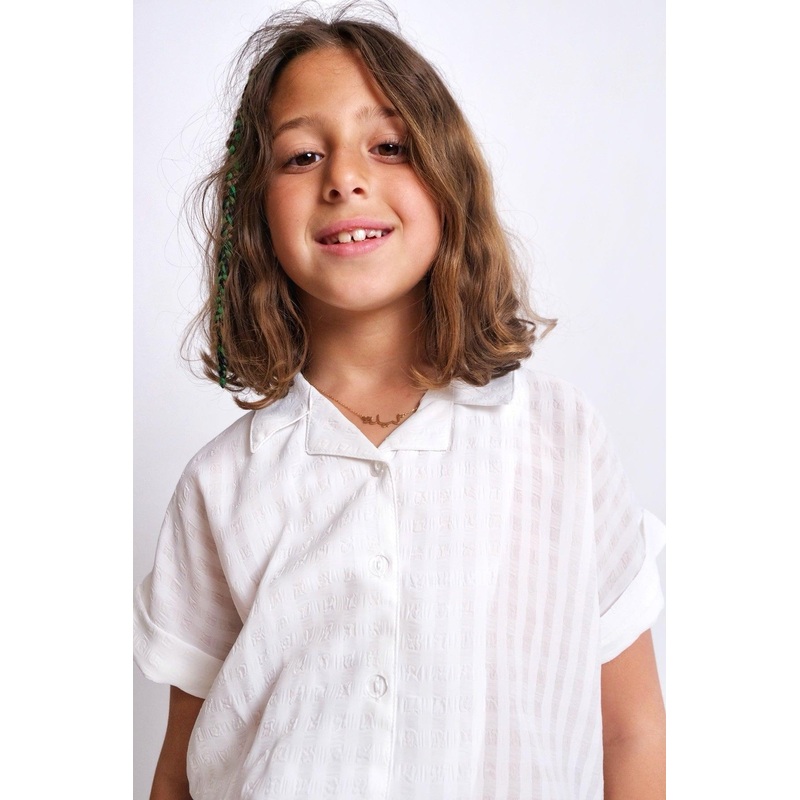 White Short-Sleeved Shirt