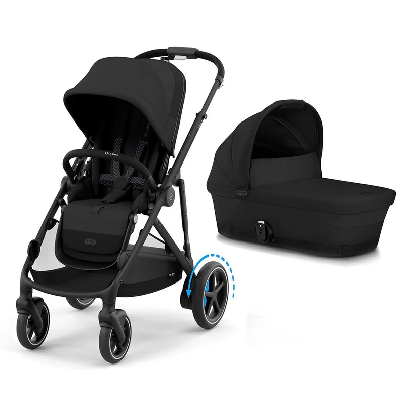 Cybex eGazelle S Pushchair & Carrycot  – Moon Black