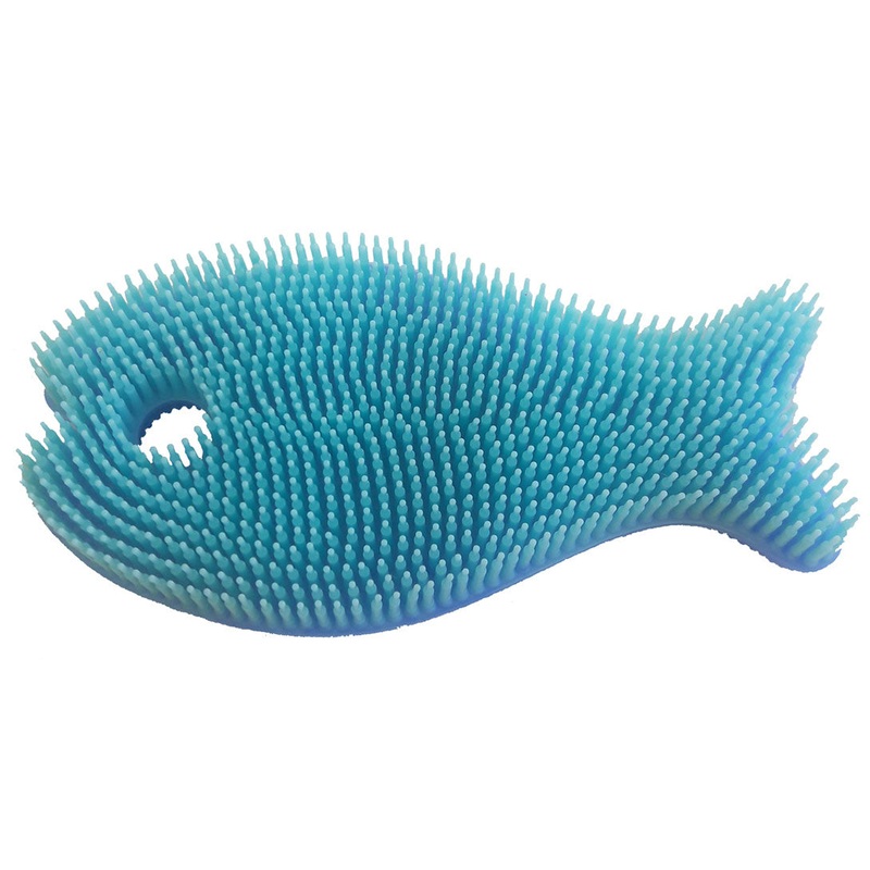 Innobaby Bathin’ Smart Bath Scrub, Fish – Blue