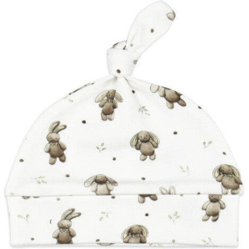 L’ovedbaby Organic Knotted Hat | Brixy Bunny Shadow