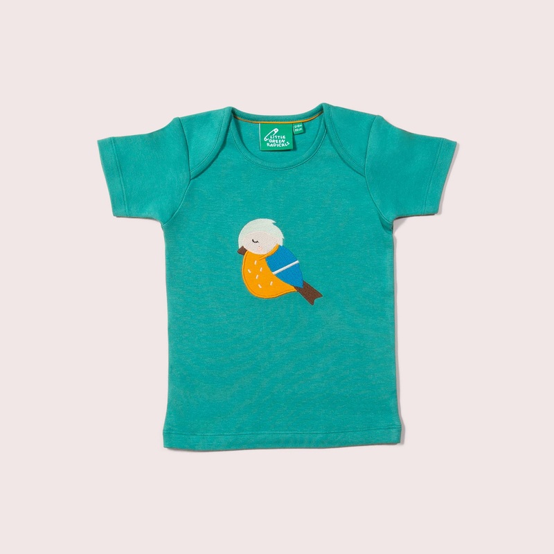Little Green Radicals – Little Bird Applique Short Sleeve T-Shirt