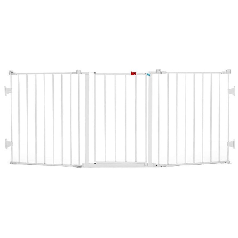 Regalo Flexi Extra Wide Baby Gate, White