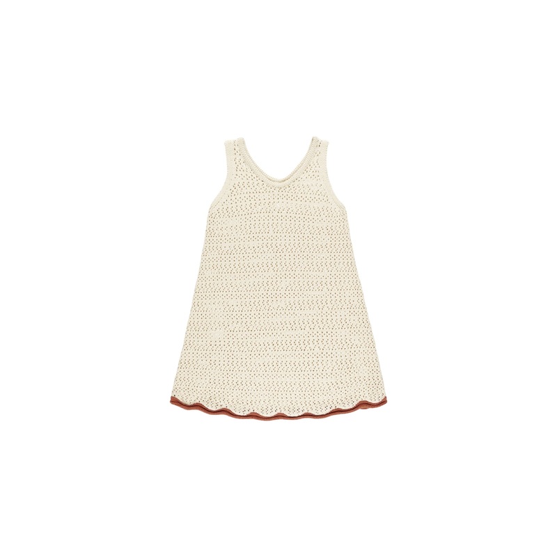 Rylee + Cru Crochet Tank Mini Dress – Natural