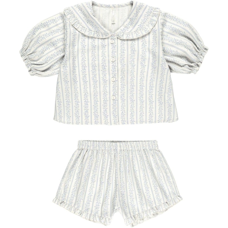 Rylee + Cru Delilah Pajama Set || Blue Vines