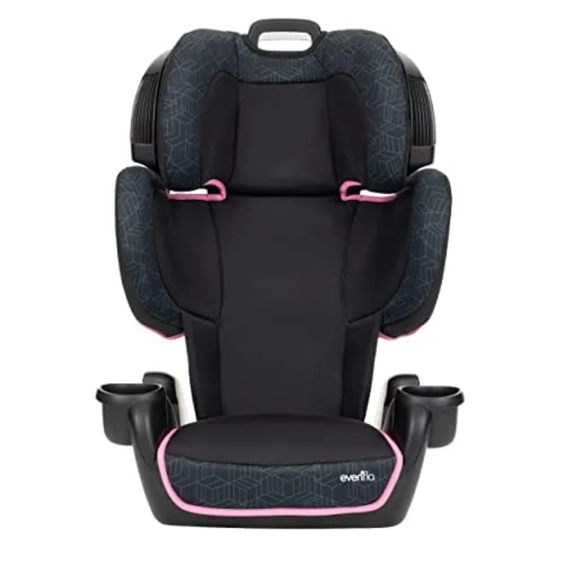 Evenflo GoTime LX High Back Booster Car Seat Terrain Pink