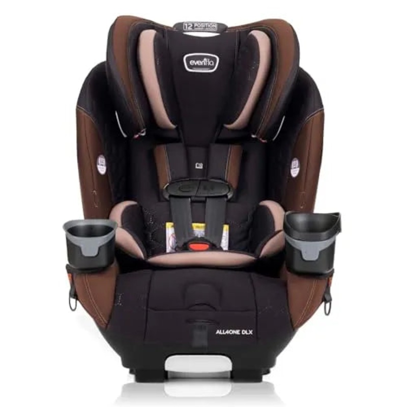 EveryFit/All4One 3-in-1 Convertible Car Seat w/Quick Clean Cover – Belmont Brown (See Description)