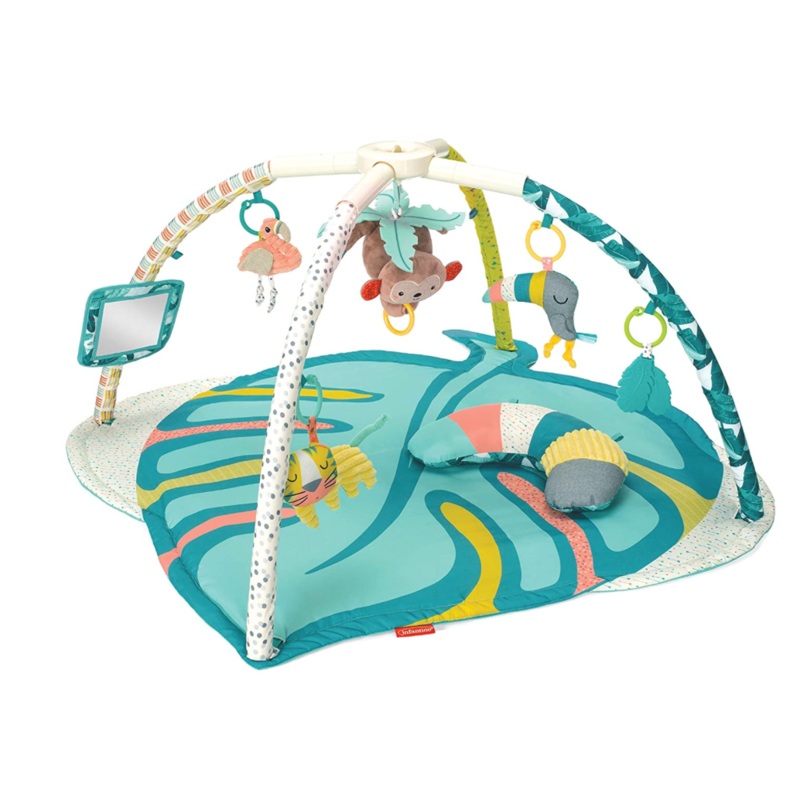 Infantino 4-in-1 Deluxe Twist & Fold Activity Gym & Play Mat, Tropical