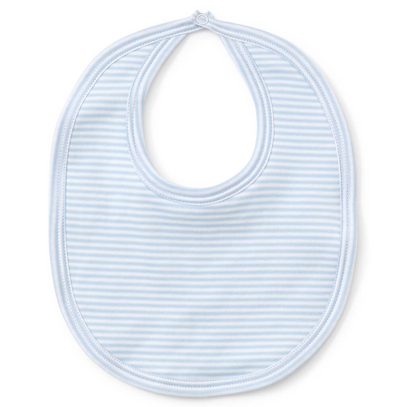 Print Bib Stripes Light Blue