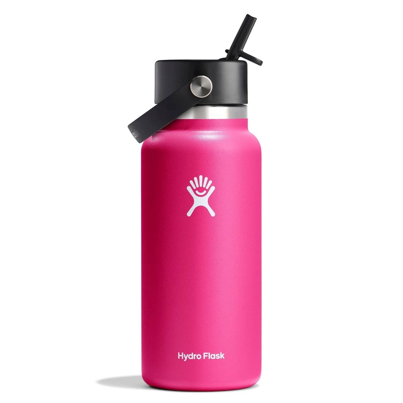 32oz Wide Mouth Flex Straw Water Bottle Zinnia