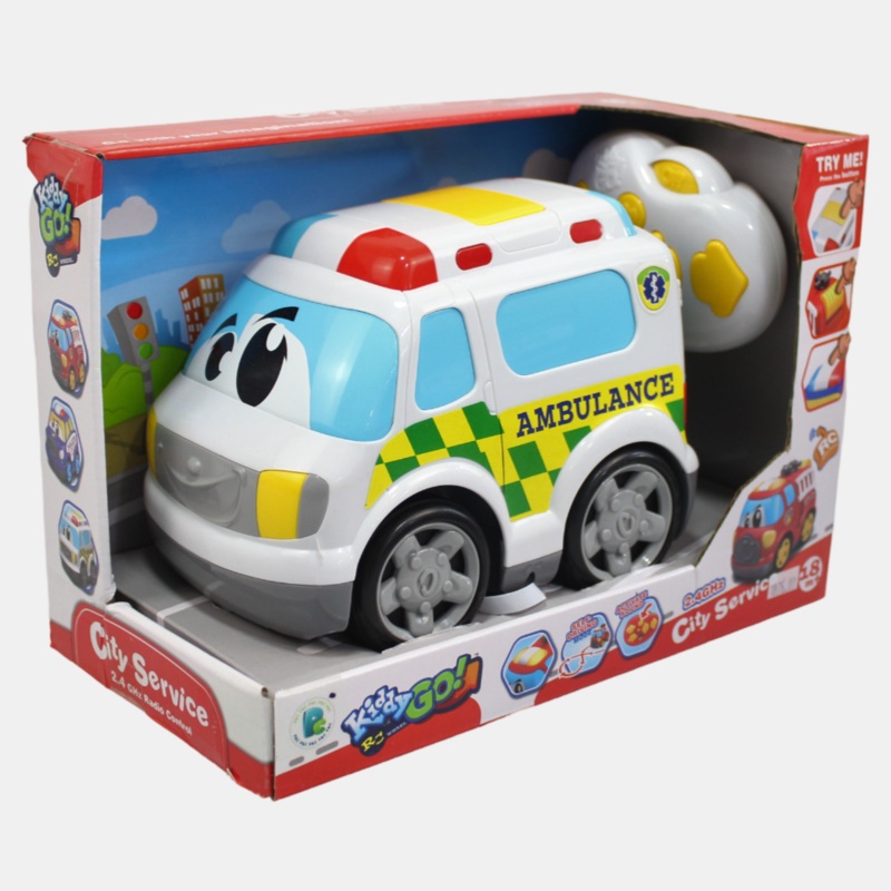 DHTRC10426JCity Service Ambulance 19Cm 4Ch R/C Car