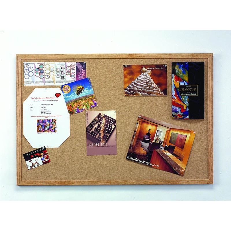 Hardwood Frame Cork Board (36″x48″)