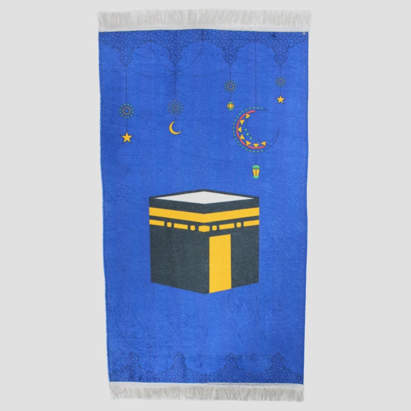 Ka’aba at Night Prayer Mat