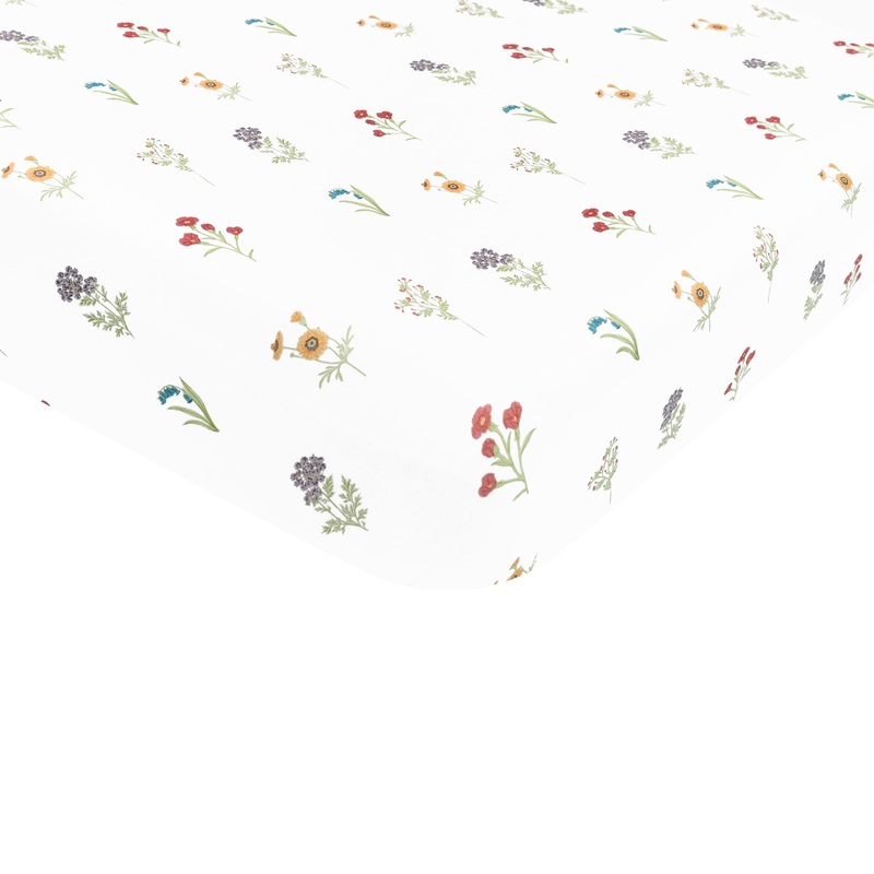 Mini Crib Sheet in Wildflower