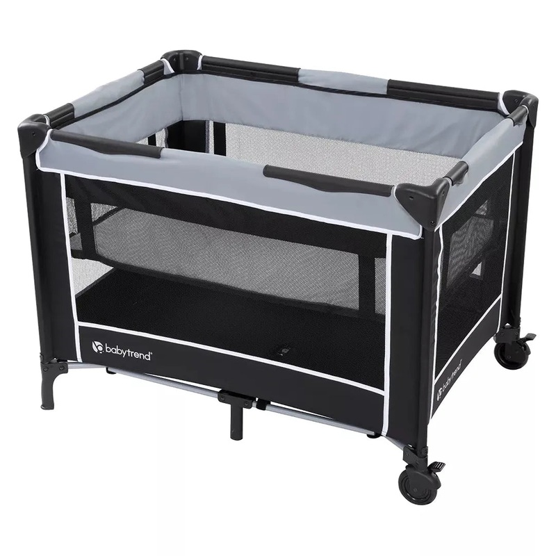 Portable Playard with Bassinet, Twinkle Grey