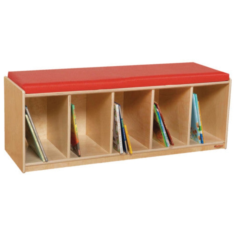 Reading Bench w/Red Cushion