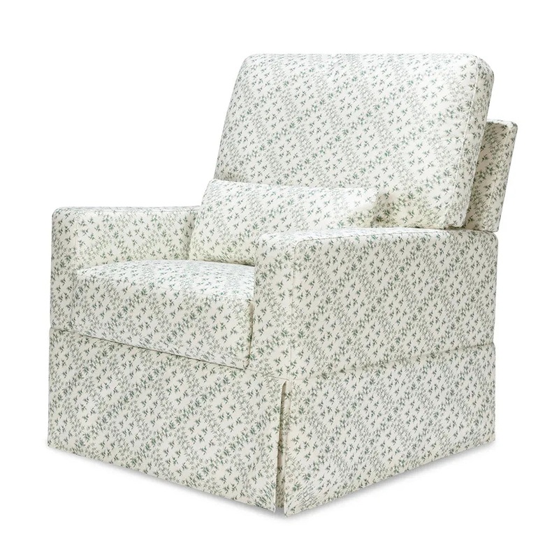 Sarah Flint x Namesake Crawford Swivel Glider – Green Lattice Performance Eco-Weave