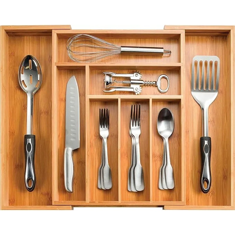 Seville Classics 9-piece Bamboo Organizer Starter Set