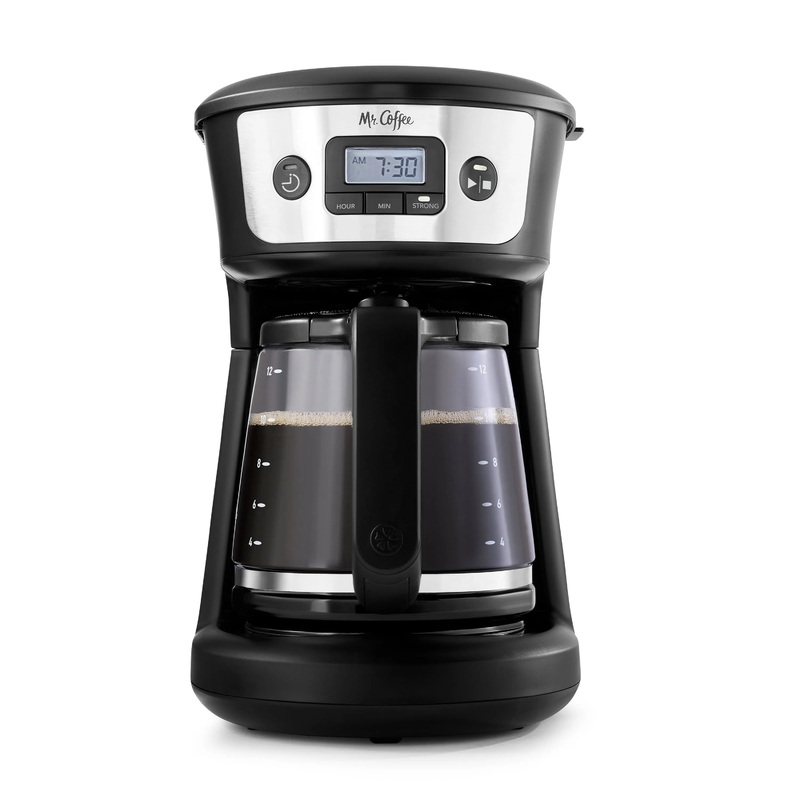 12-Cup Programmable Coffee Maker with Strong Brew Selector