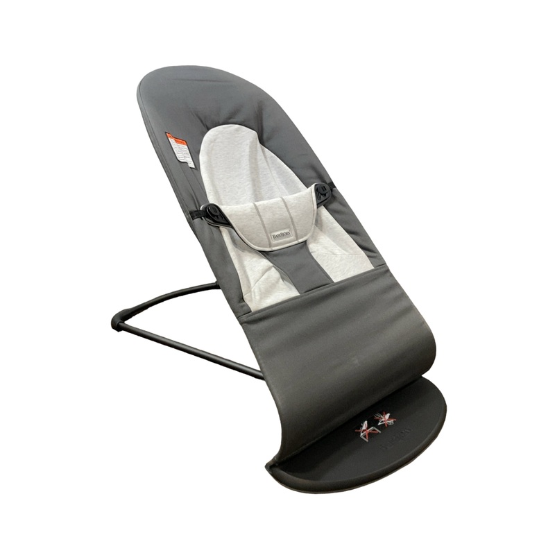 BabyBjorn Bouncer Balance, Black Frame, Dark Grey/Grey