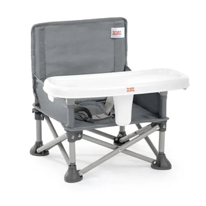 Bright Starts POP ‘N SIT Infant Seat – Gray (See Description)