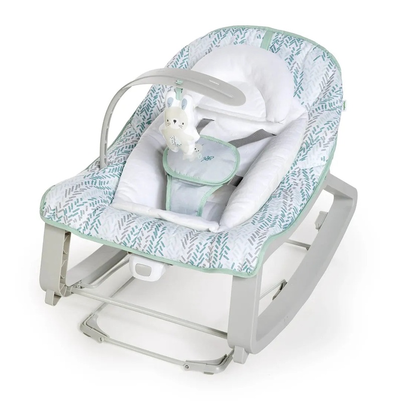 Keep Cozy 3-in-1 Grow with Me Baby Bouncer, Rocker & Toddler Seat – Spruce
