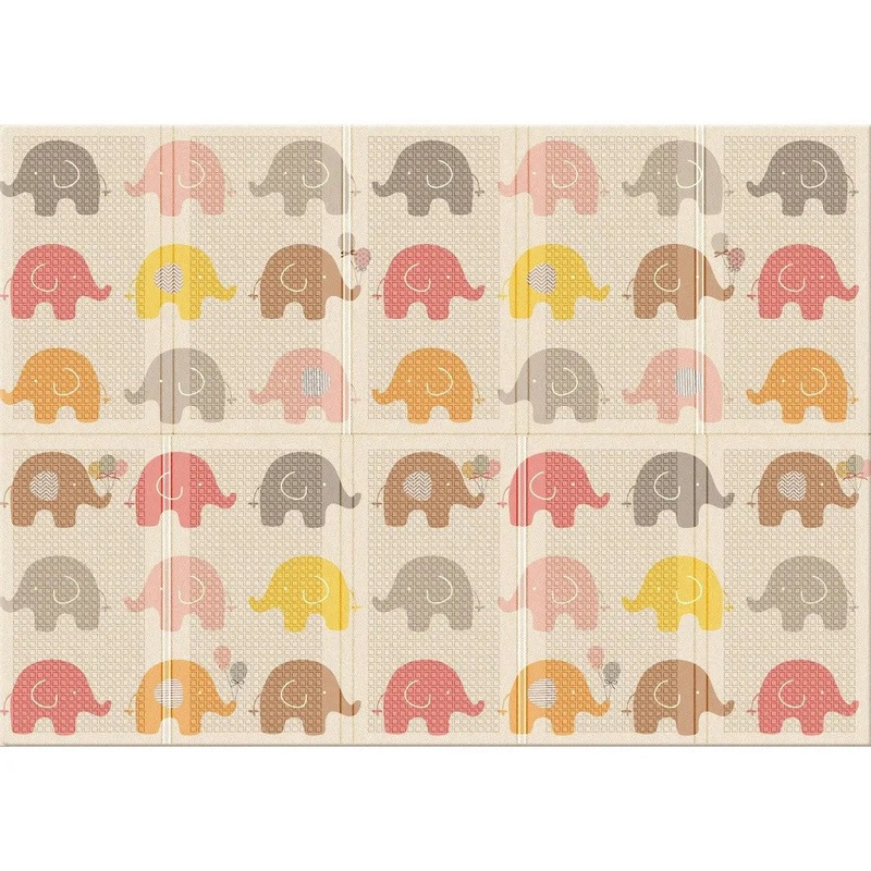Little Elephant Folding Play Mat 78.7 X 55.1 X 0.4 Inch